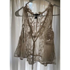 Unique Lace Crop Top